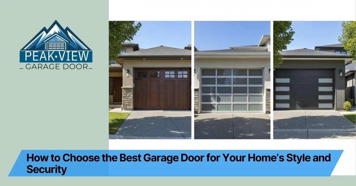 How to Choose the Best Garage Door for Your Home’s Style and Security