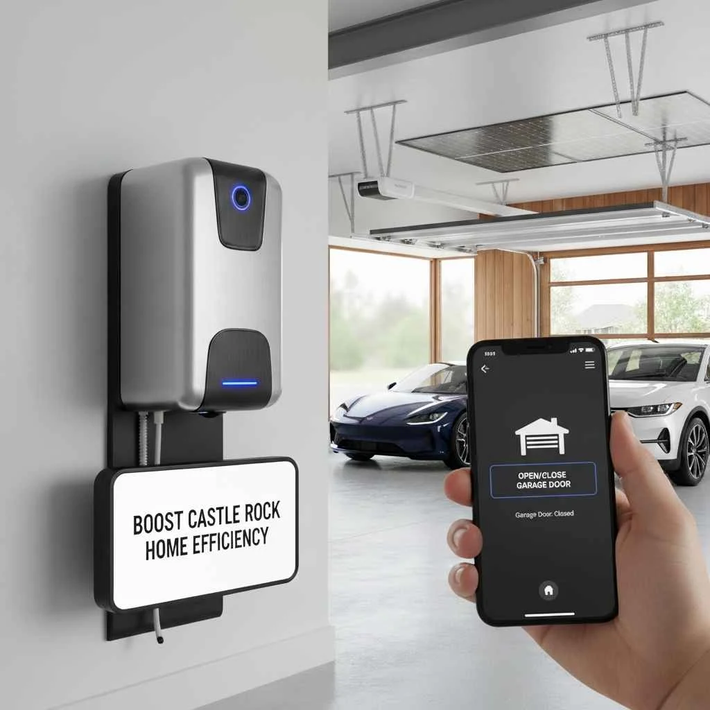 Smartphone controlling garage door opener