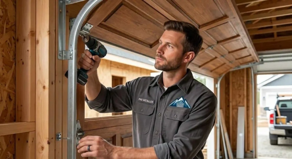 Garage door installation
