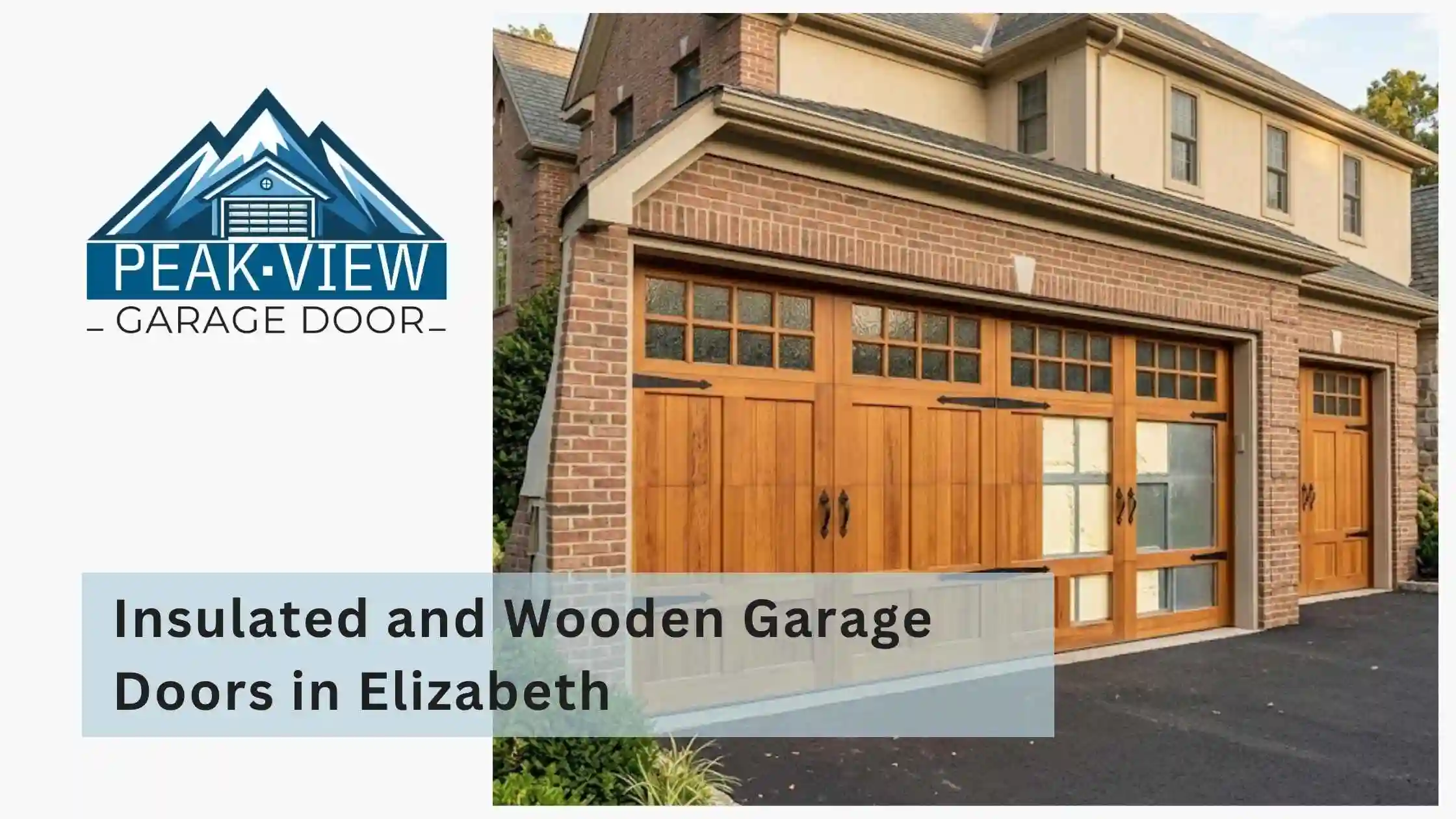 Insulated and Wooden Garage Doors in Elizabeth