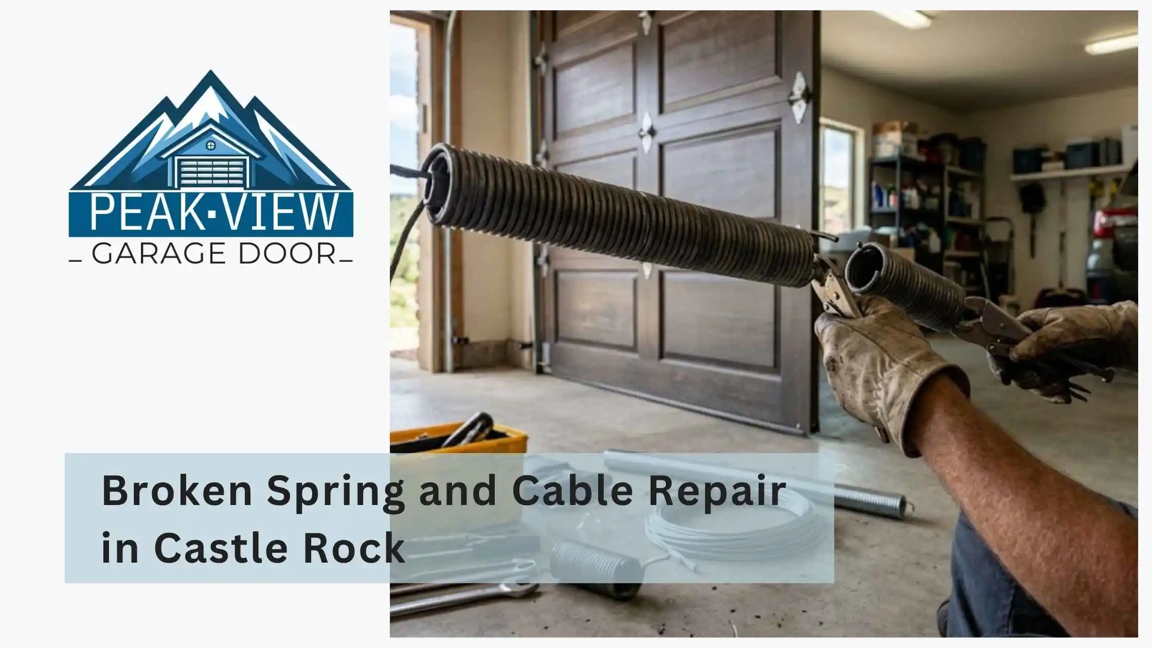 Broken Spring and Cable Repair in Castle Rock