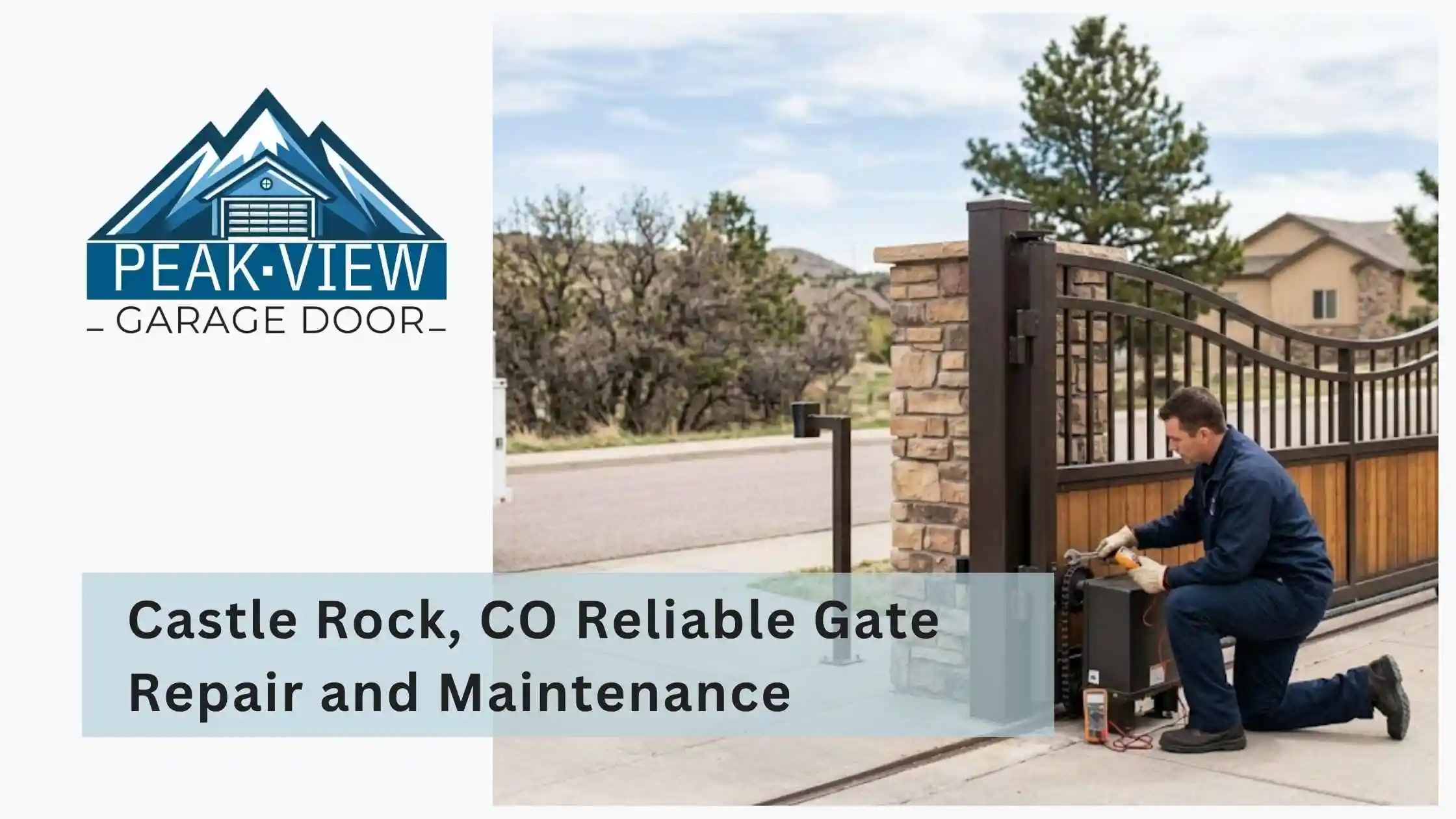 Castle Rock, CO Reliable Gate Repair and Maintenance
