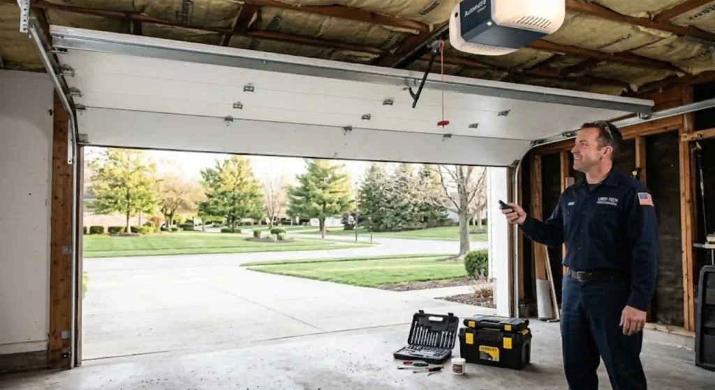 Garage door restored after emergency repair in Elizabeth