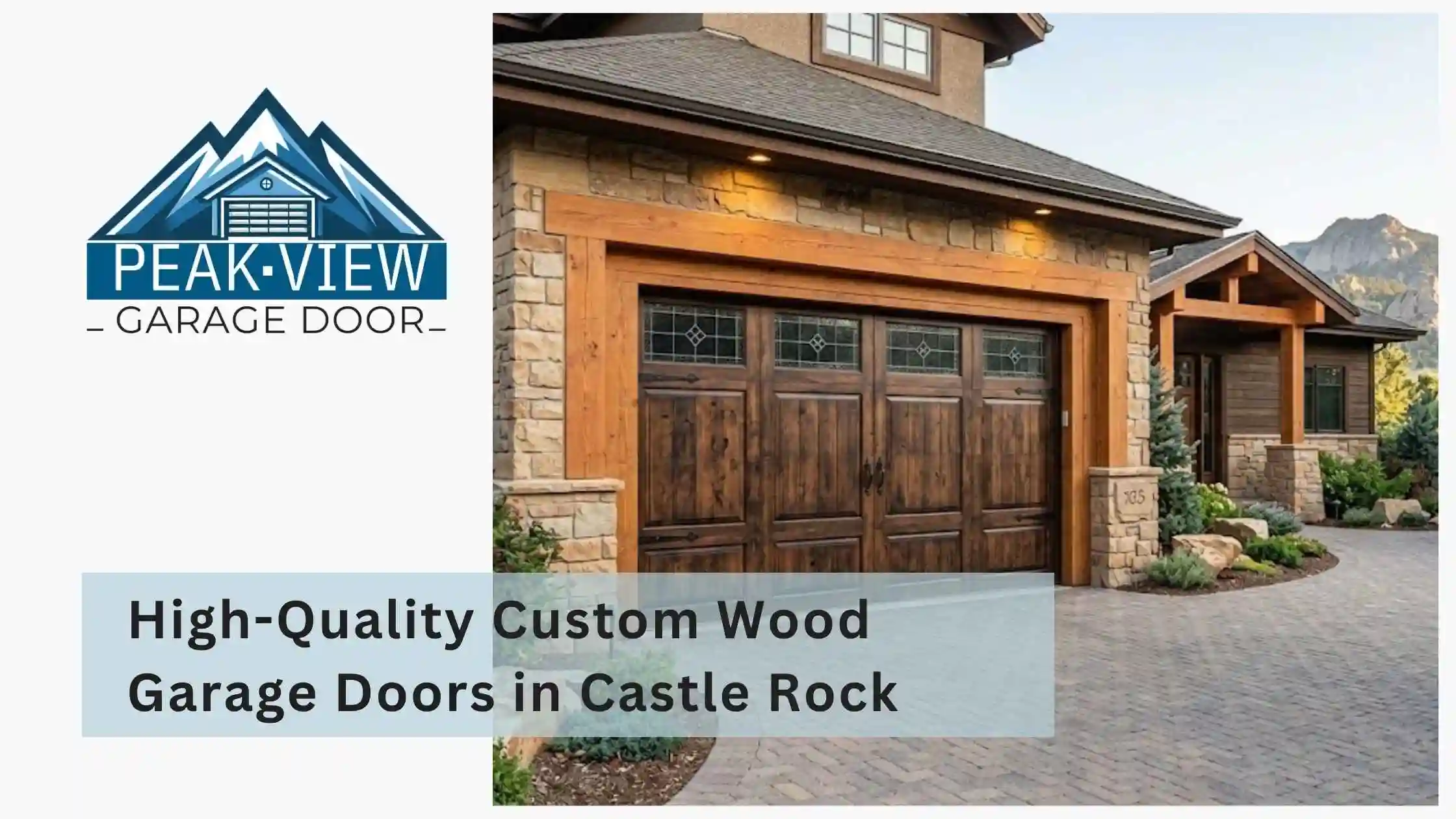High-Quality Custom Wood Garage Doors in Castle Rock